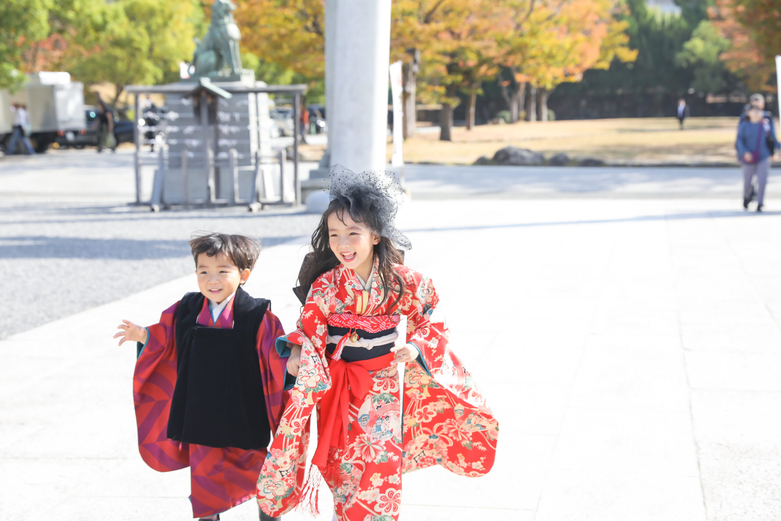 護国神社で七五三